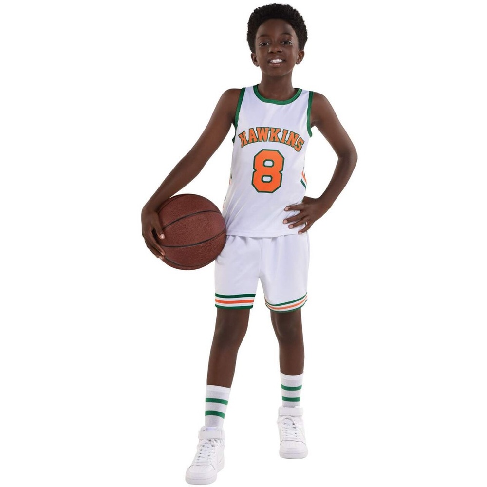 Netflix Stranger Things 4 Lucas Basketball Uniform Halloween Costume
